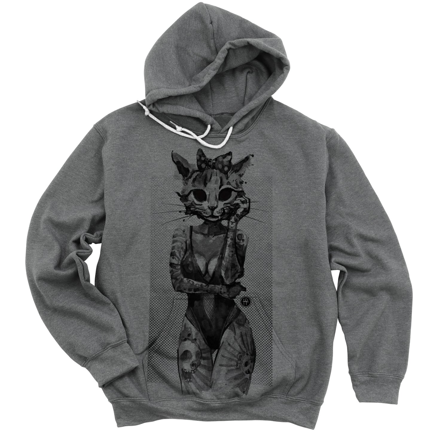 Tattooed Kitty: Victorian Kitty Elegance Hoodie