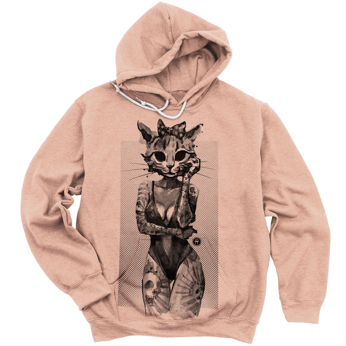 Tattooed Kitty: Victorian Kitty Elegance Hoodie