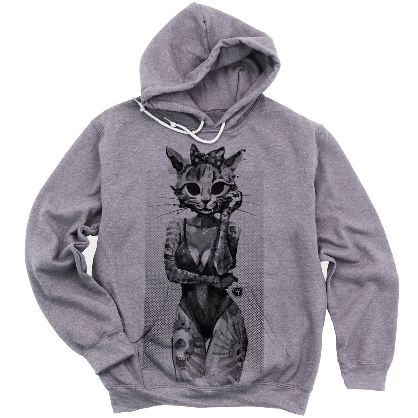 Tattooed Kitty: Victorian Kitty Elegance Hoodie