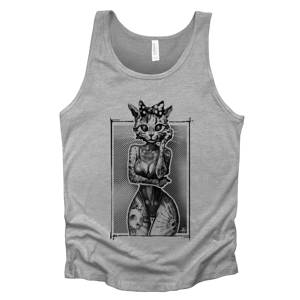 Tattooed Kitty: Victorian Kitty Elegance Tank Top