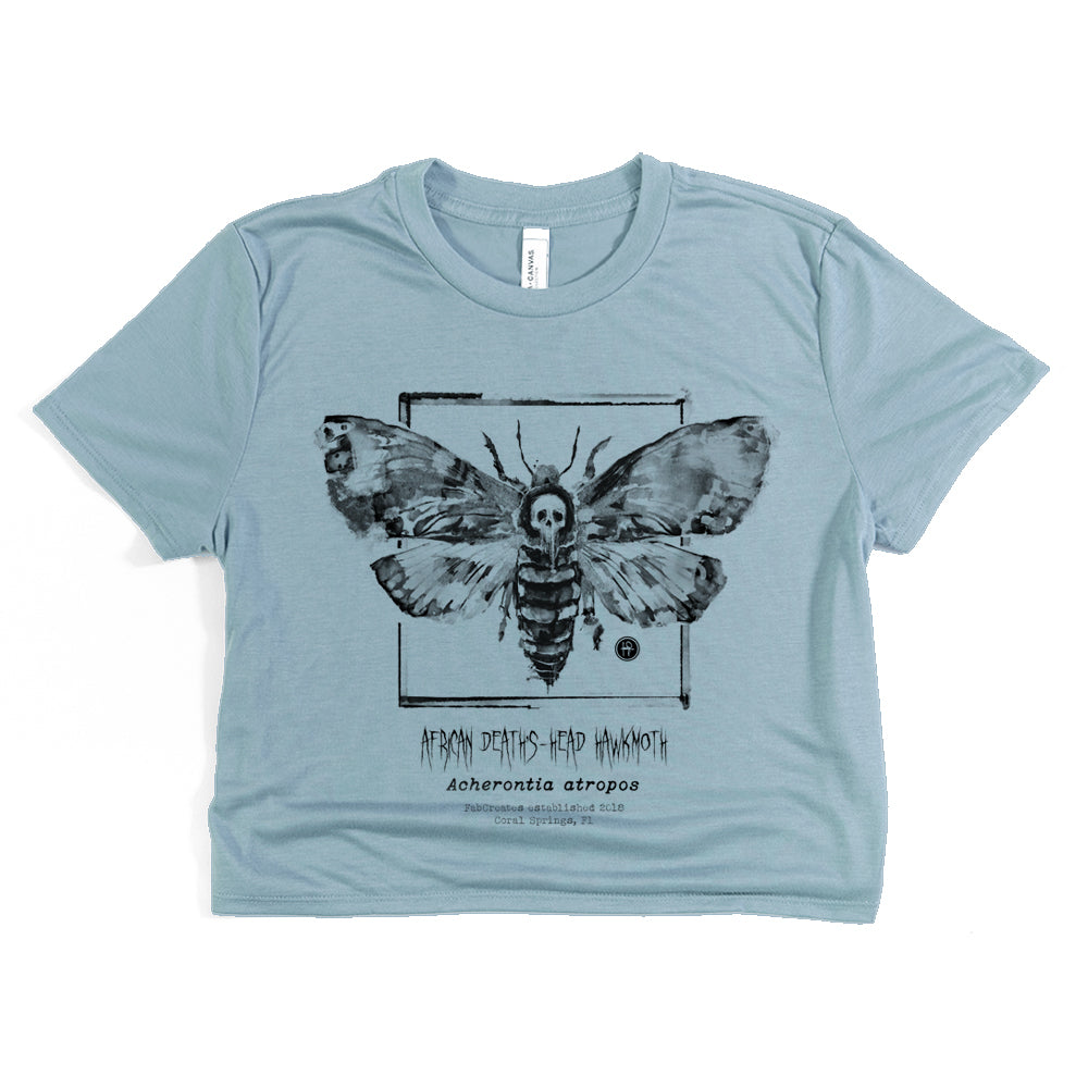 Taxidermy: African Death's Head Hawkmoth Crop Tee