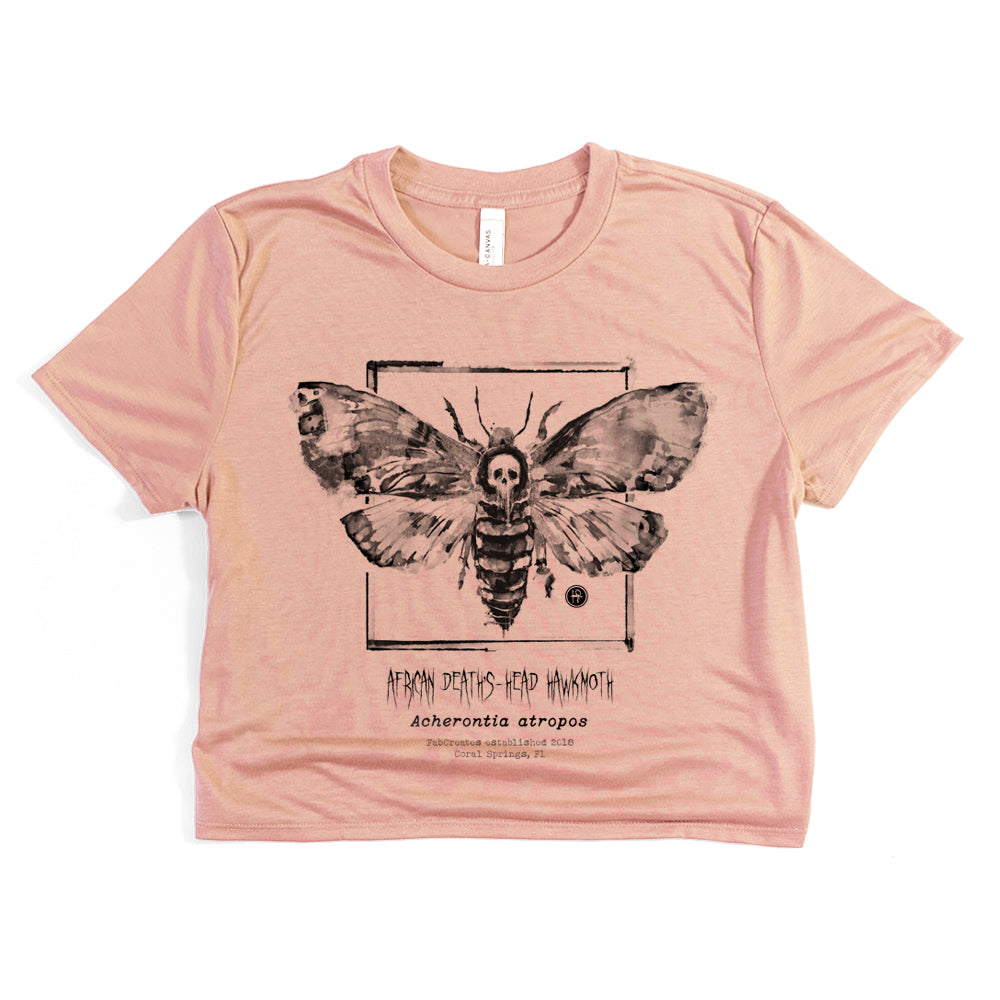 Taxidermy: African Death's Head Hawkmoth Crop Tee