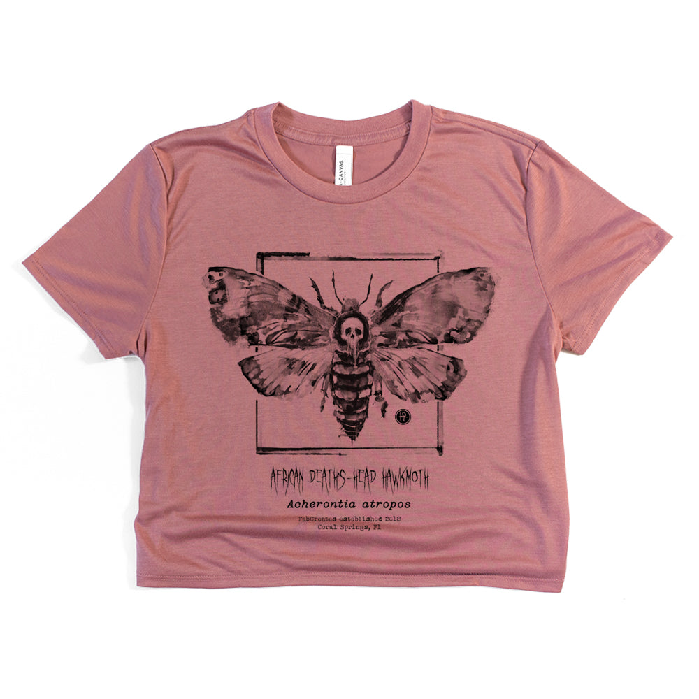 Taxidermy: African Death's Head Hawkmoth Crop Tee