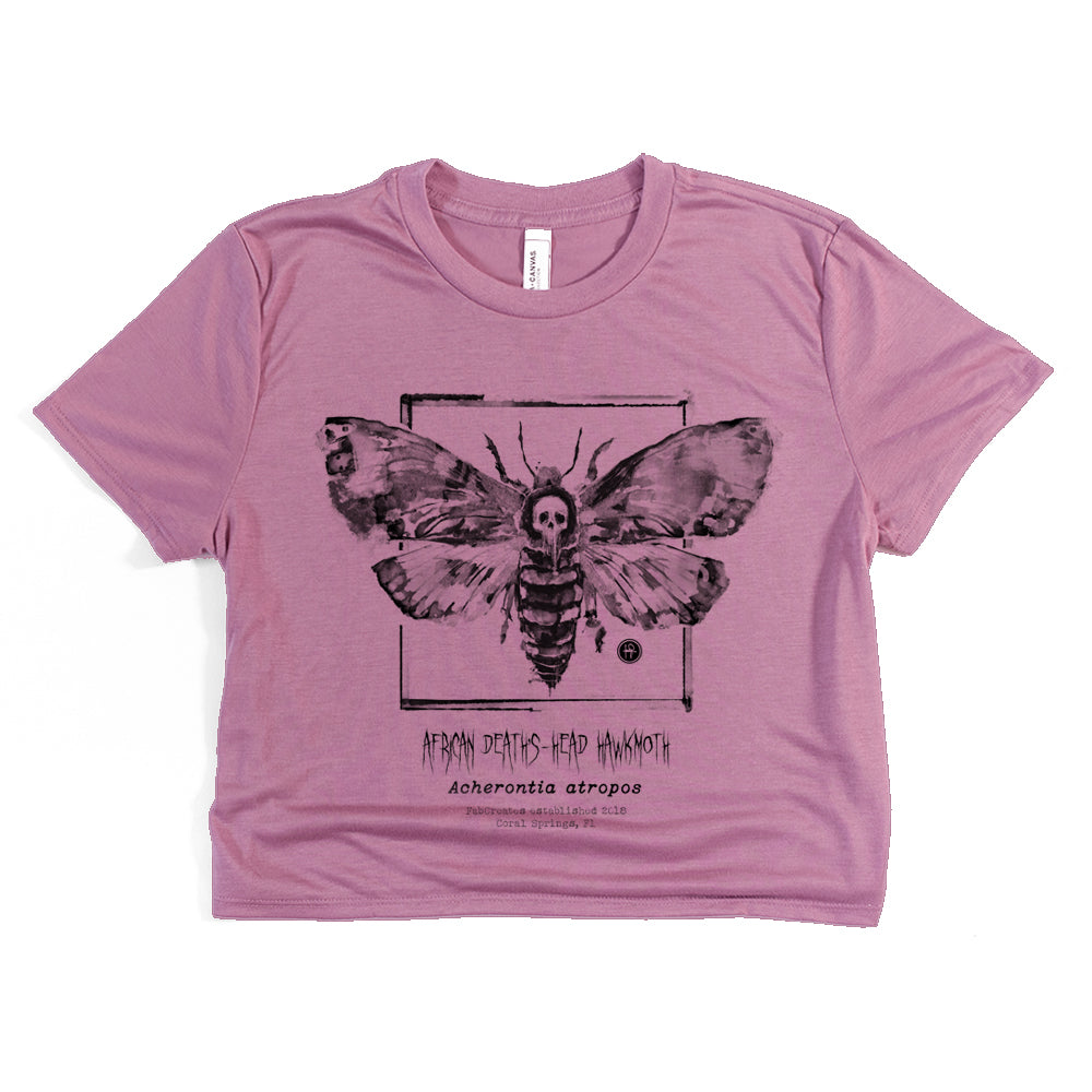 Taxidermy: African Death's Head Hawkmoth Crop Tee