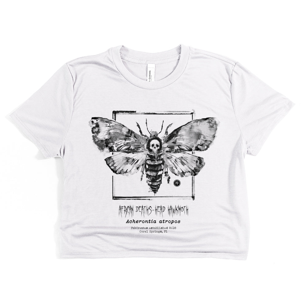 Taxidermy: African Death's Head Hawkmoth Crop Tee