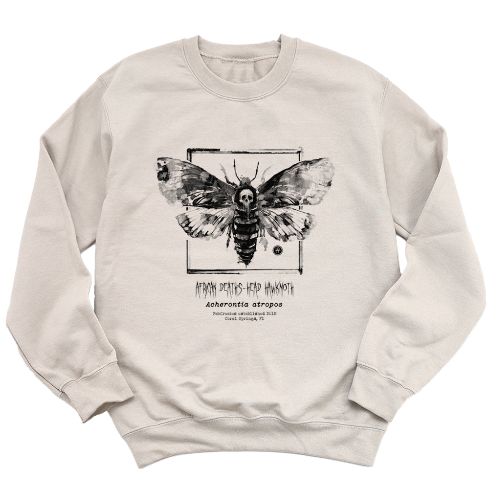 Taxidermy: African Death's Head Hawkmoth Sweatshirt