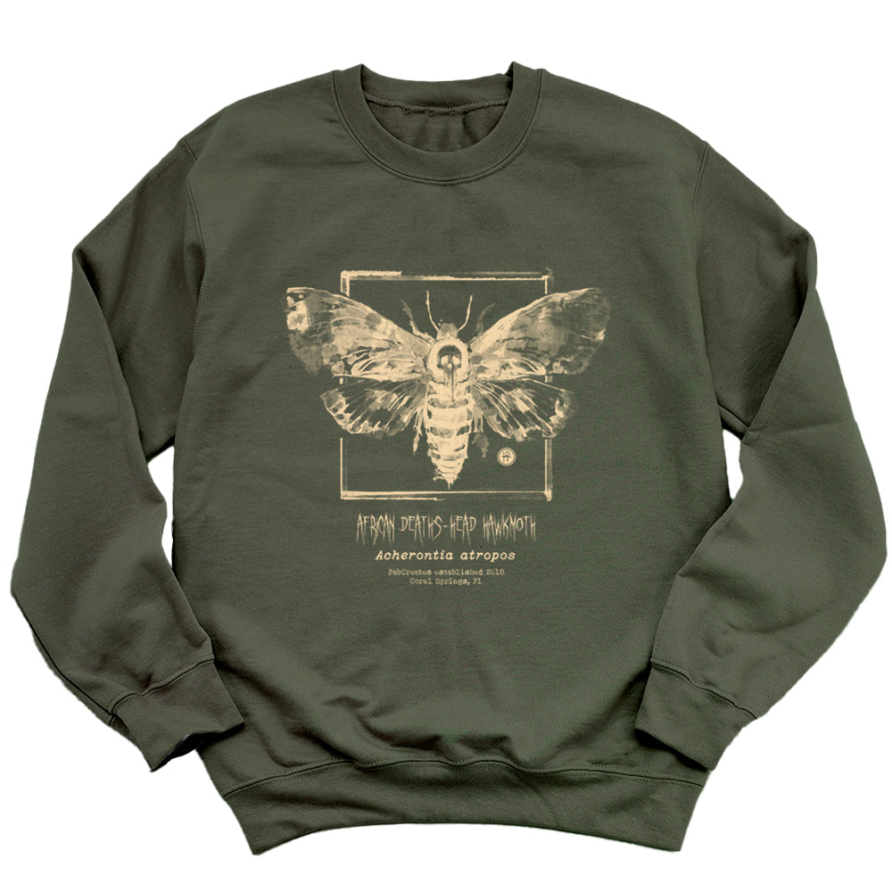 Taxidermy: African Death's Head Hawkmoth Sweatshirt
