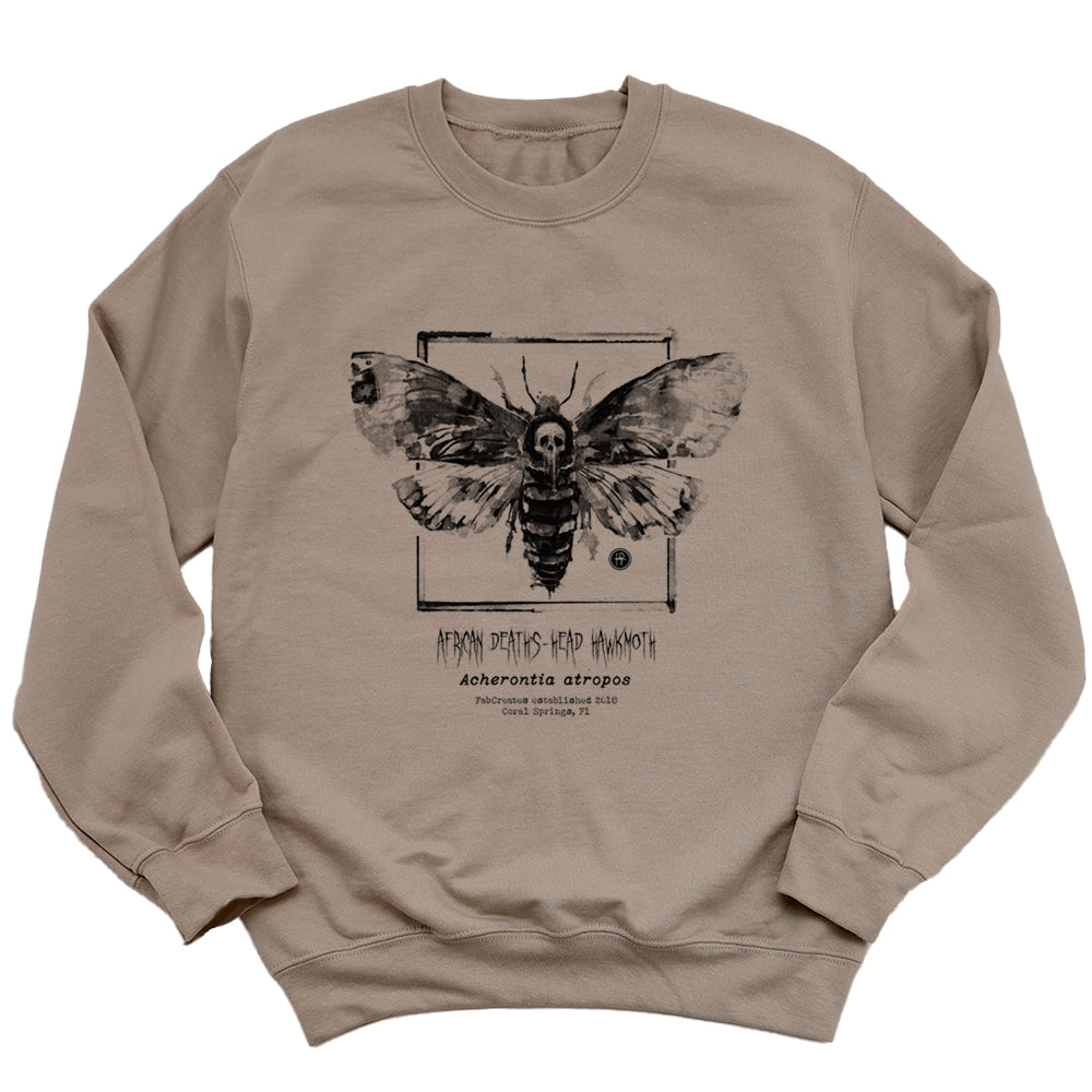 Taxidermy: African Death's Head Hawkmoth Sweatshirt