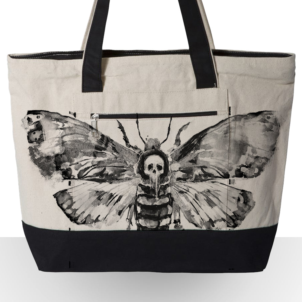 Taxidermy: African Death's Head Hawkmoth Tote
