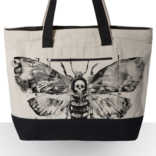 Taxidermy: African Death's Head Hawkmoth Tote
