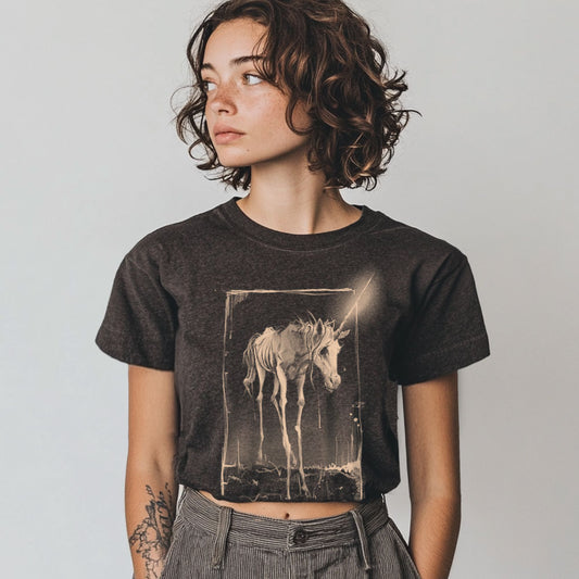 Unicorn's Last Light: Farewell to Magic Crop Tee