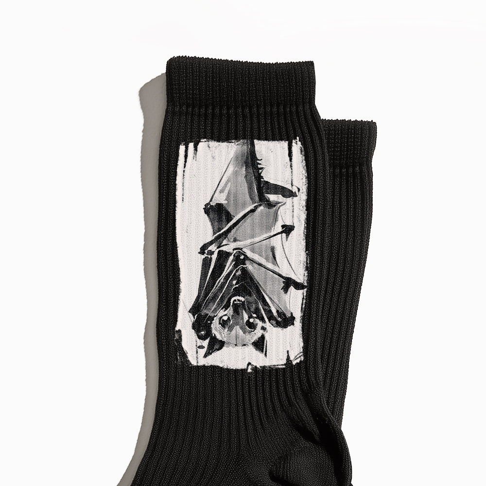 Upside Down Bat Crew Socks