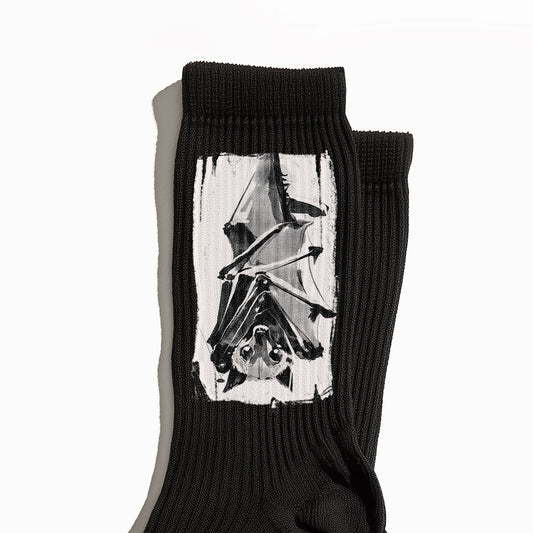 Upside Down Bat Crew Socks
