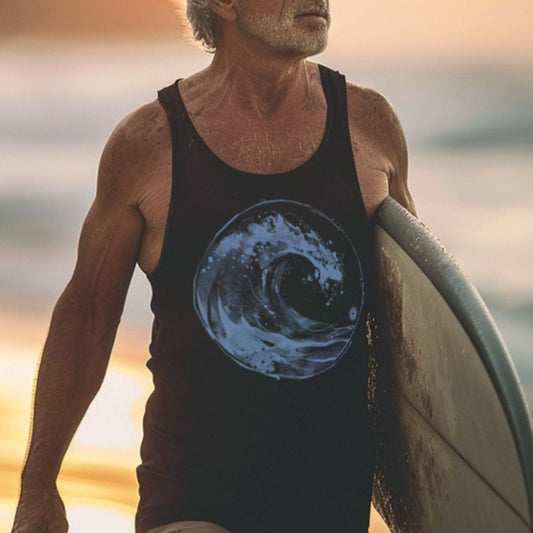 Ocean Wave: Japanese Iconography in Motion Tank Top