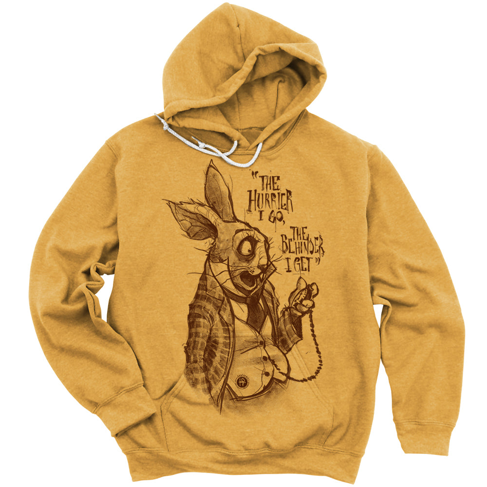 White Rabbit Quote: Timeless Paranoia Hoodie