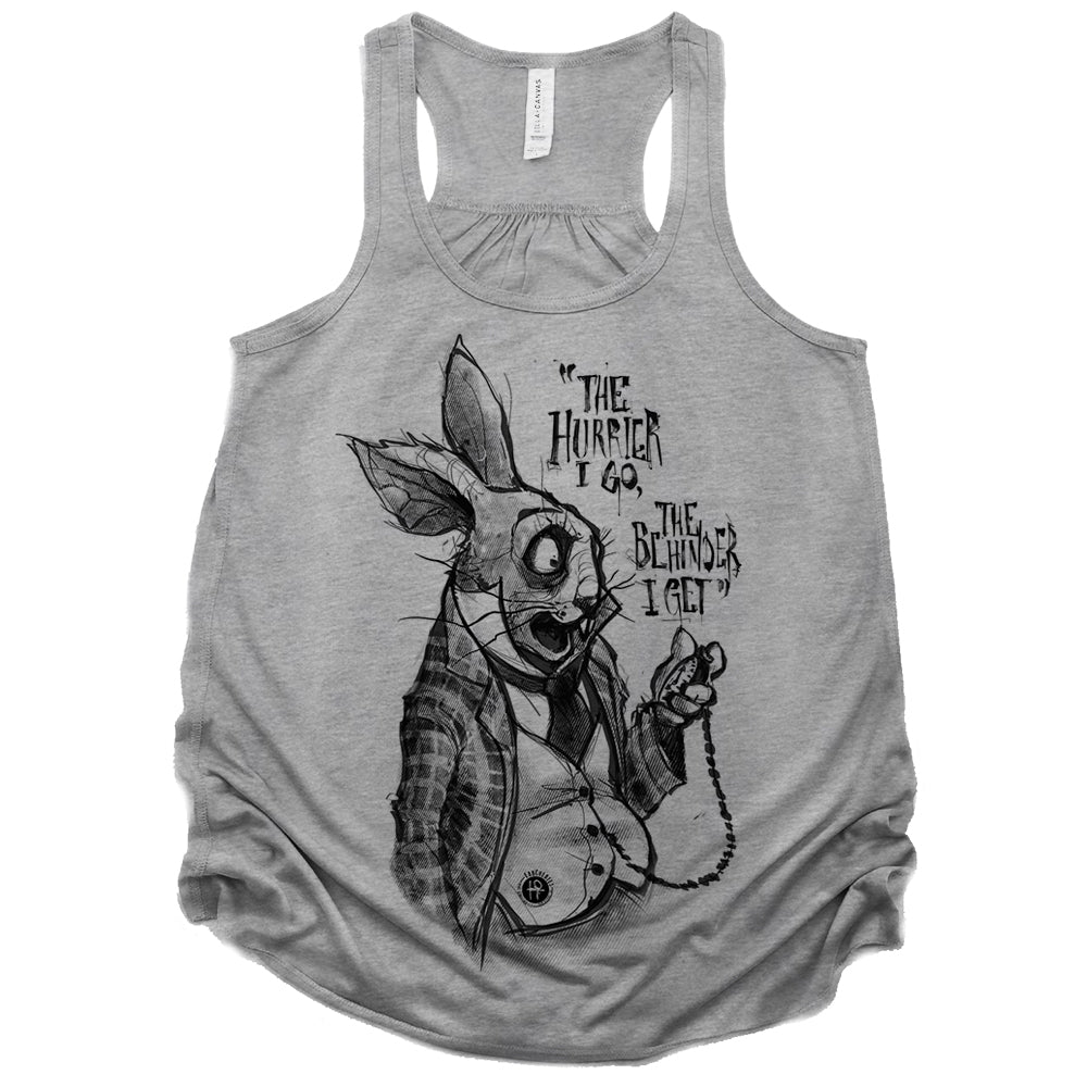 White Rabbit Quote: Timeless Paranoia Tank Top