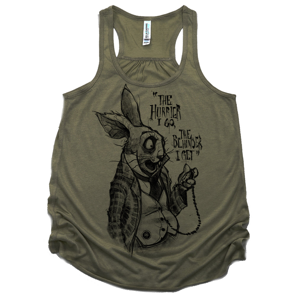 White Rabbit Quote: Timeless Paranoia Tank Top