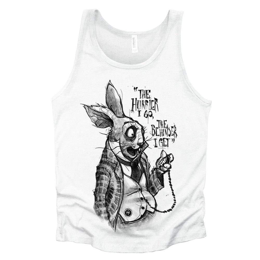 White Rabbit Quote: Timeless Paranoia Tank Top