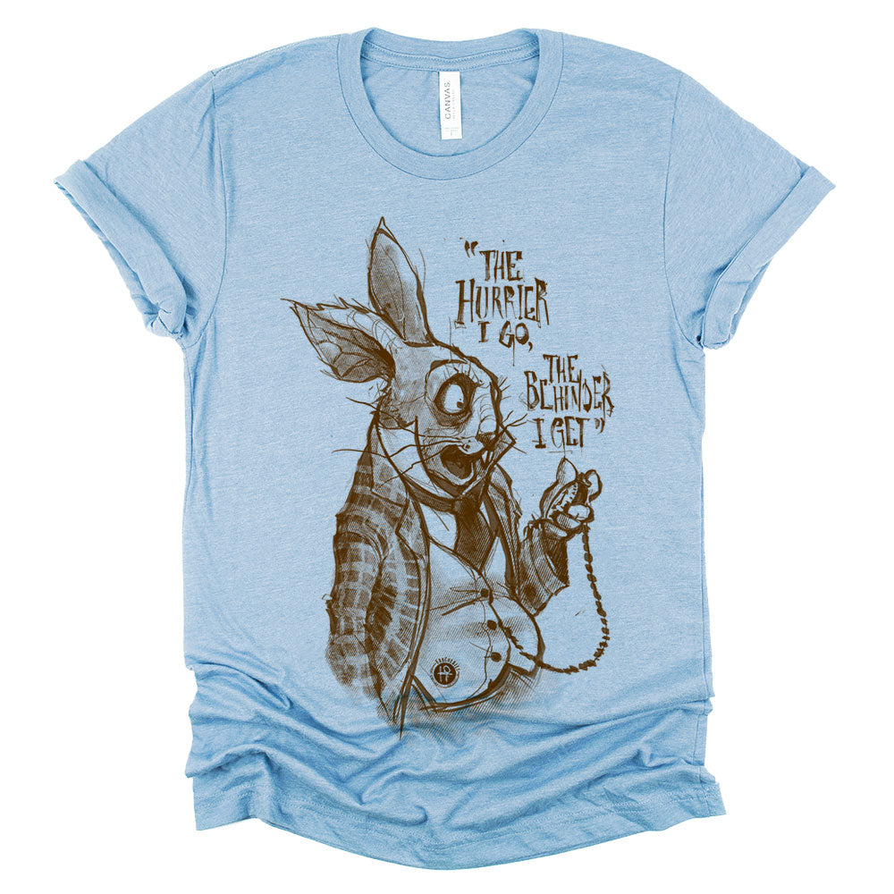White Rabbit Quote: Timeless Paranoia T-Shirt