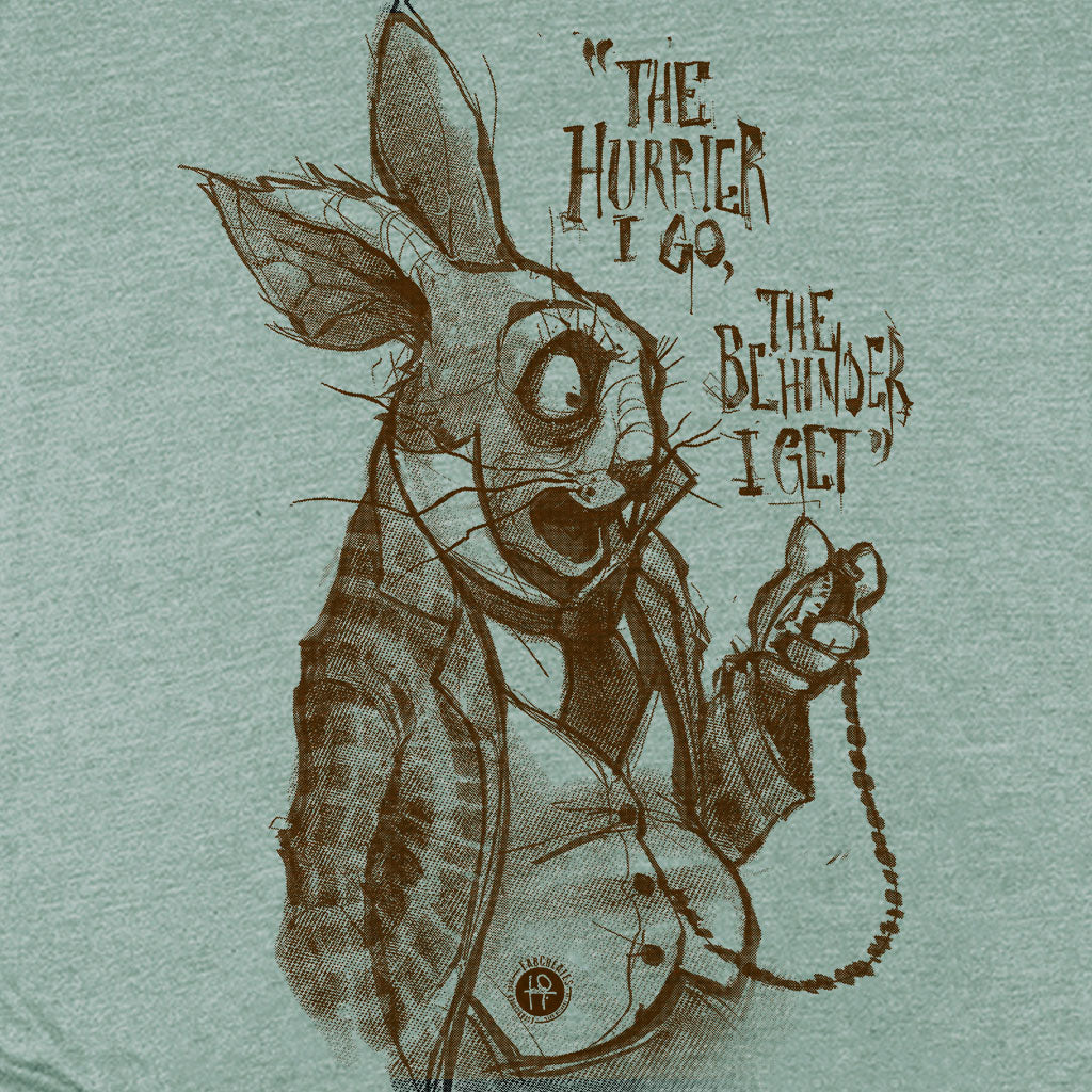 White Rabbit Quote: Timeless Paranoia T-Shirt