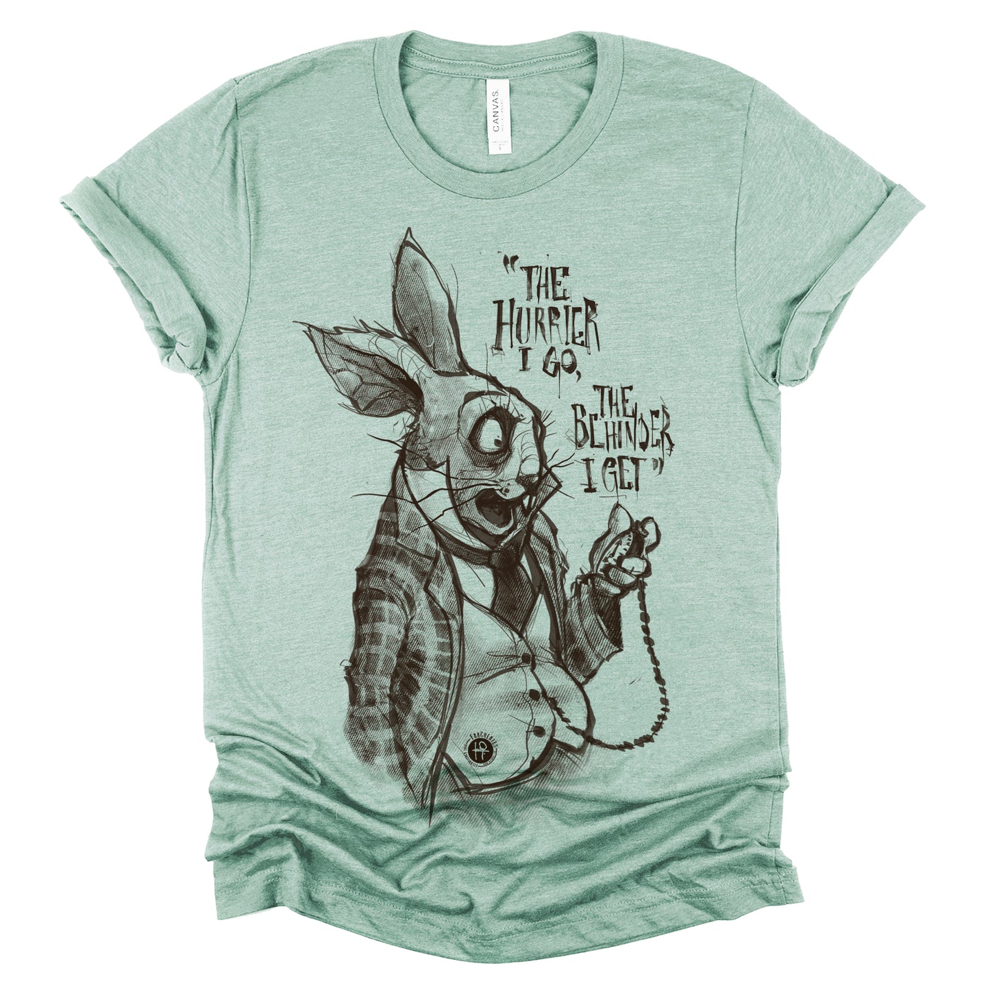 White Rabbit Quote: Timeless Paranoia T-Shirt