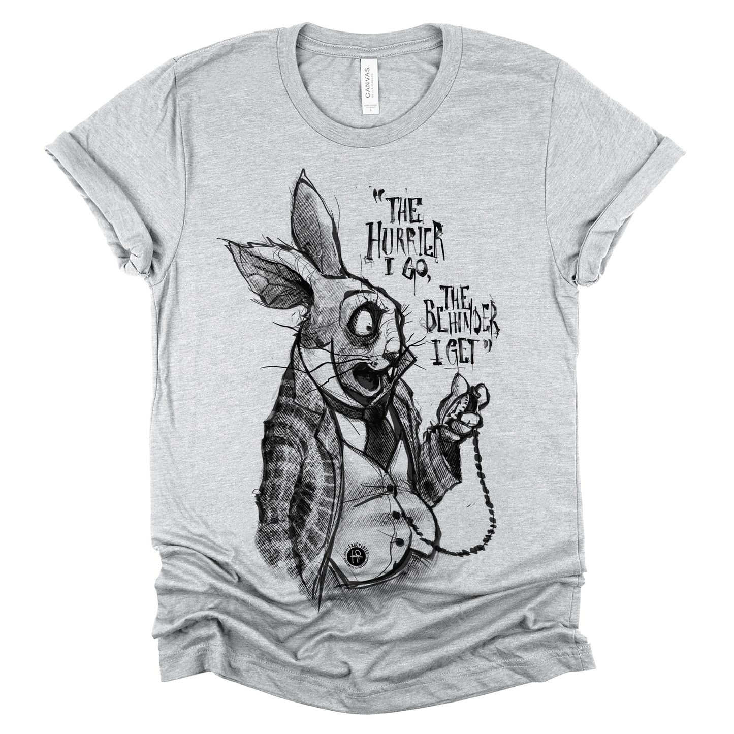 White Rabbit Quote: Timeless Paranoia T-Shirt