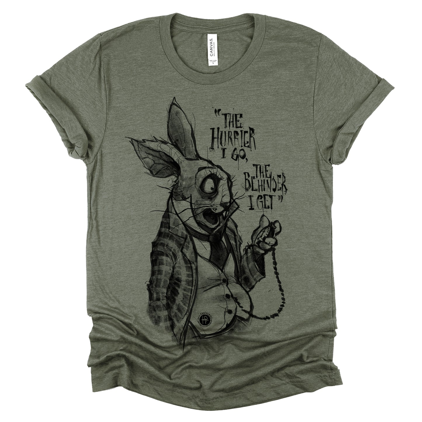 White Rabbit Quote: Timeless Paranoia T-Shirt