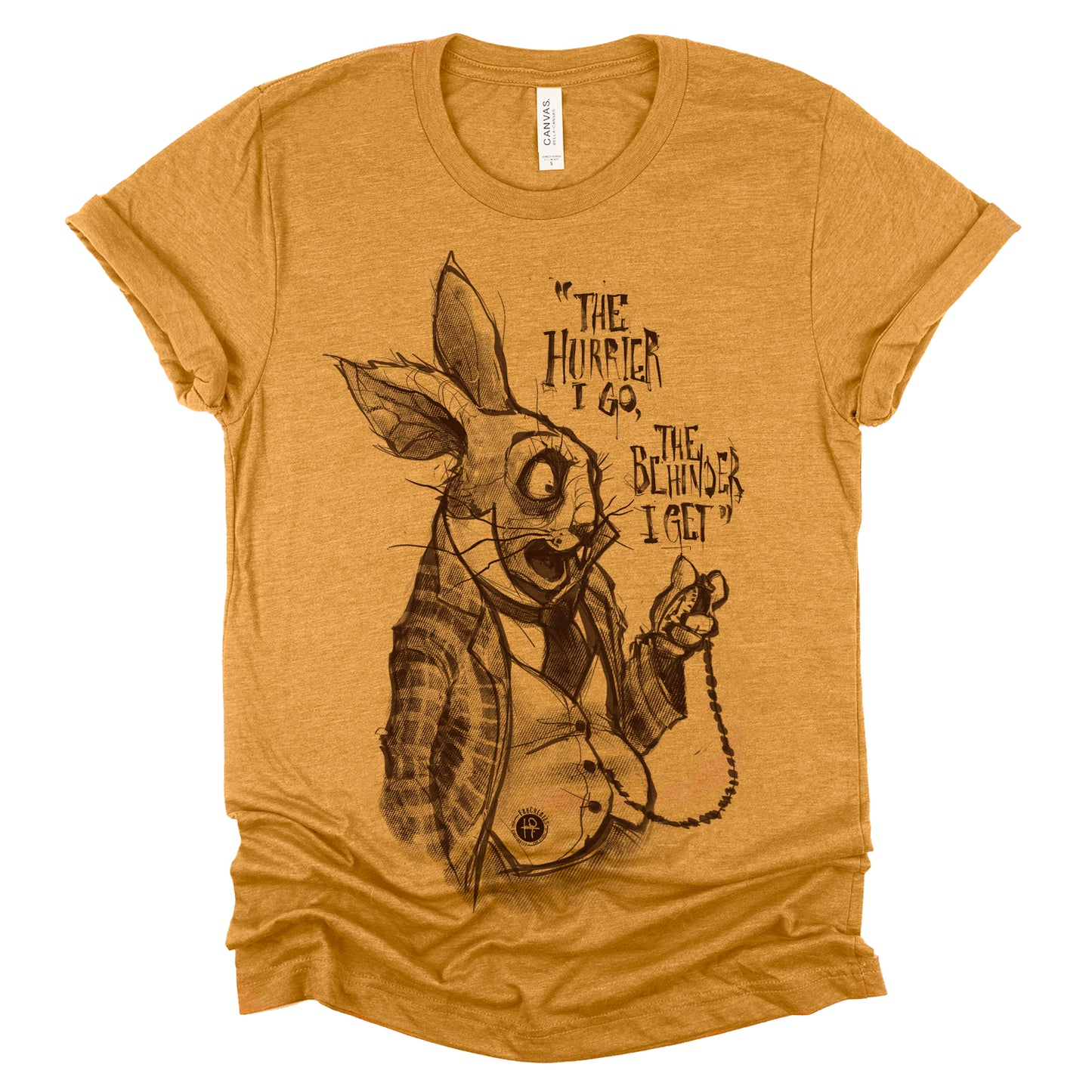 White Rabbit Quote: Timeless Paranoia T-Shirt