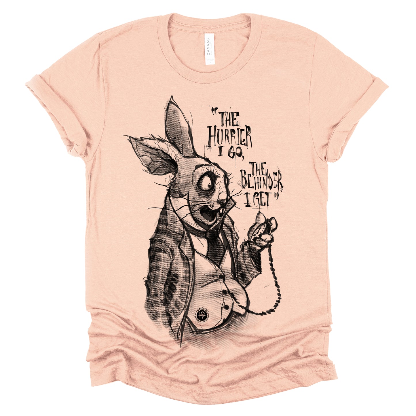 White Rabbit Quote: Timeless Paranoia T-Shirt