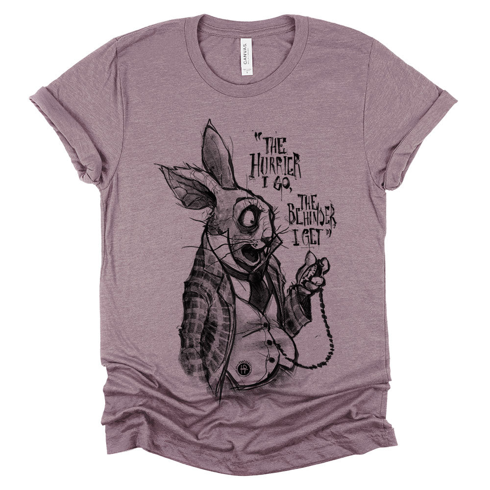 White Rabbit Quote: Timeless Paranoia T-Shirt