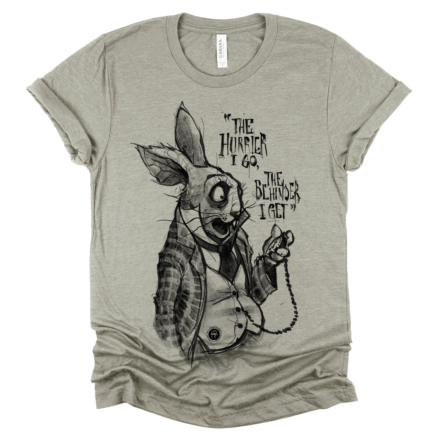 White Rabbit Quote: Timeless Paranoia T-Shirt