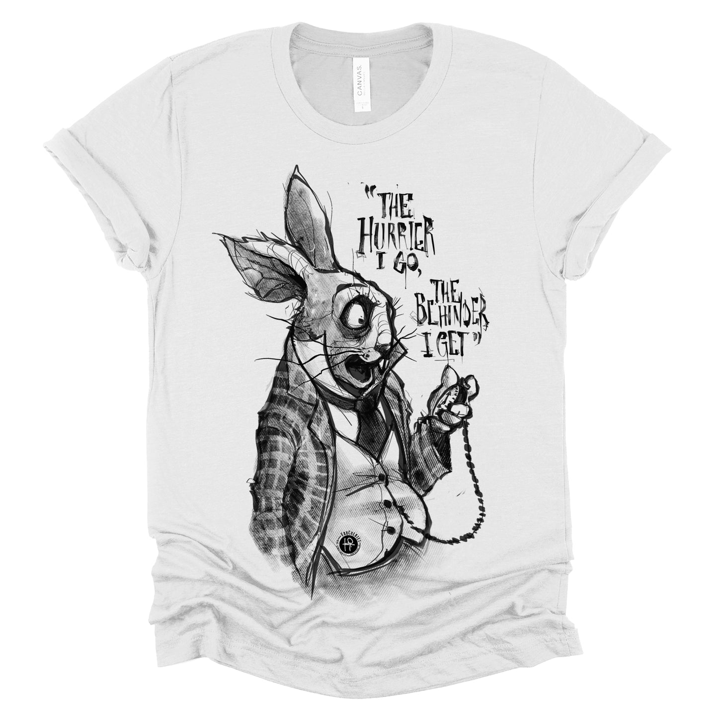 White Rabbit Quote: Timeless Paranoia T-Shirt