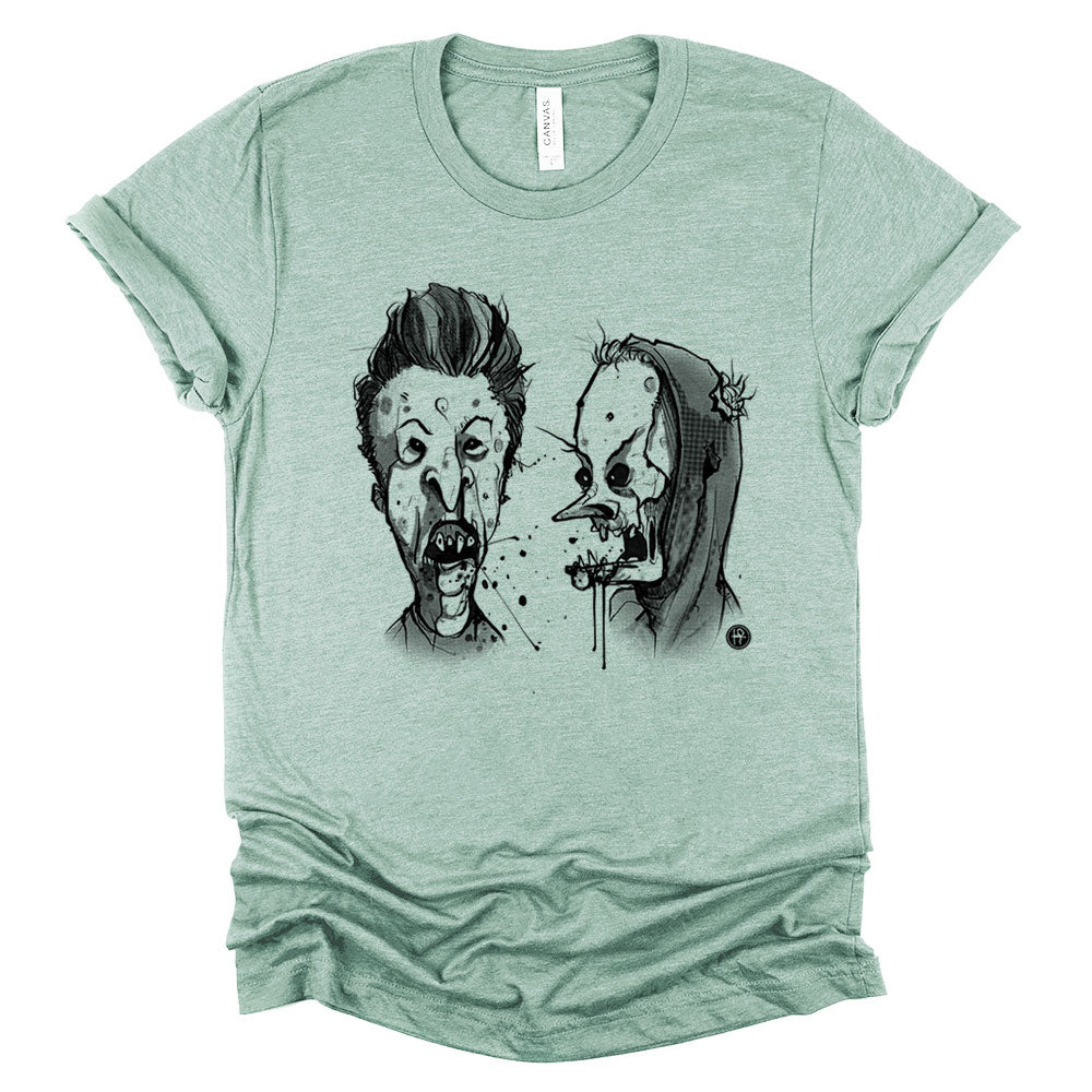 Zombie Beavis & Butthead: Ghoulish Dimwits T-Shirt