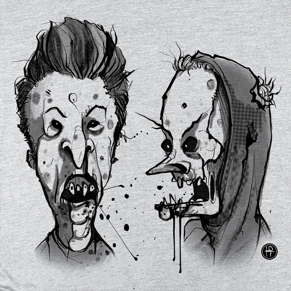 Zombie Beavis & Butthead: Ghoulish Dimwits T-Shirt