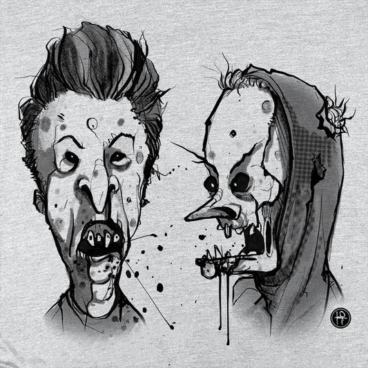 Zombie Beavis & Butthead: Ghoulish Dimwits T-Shirt