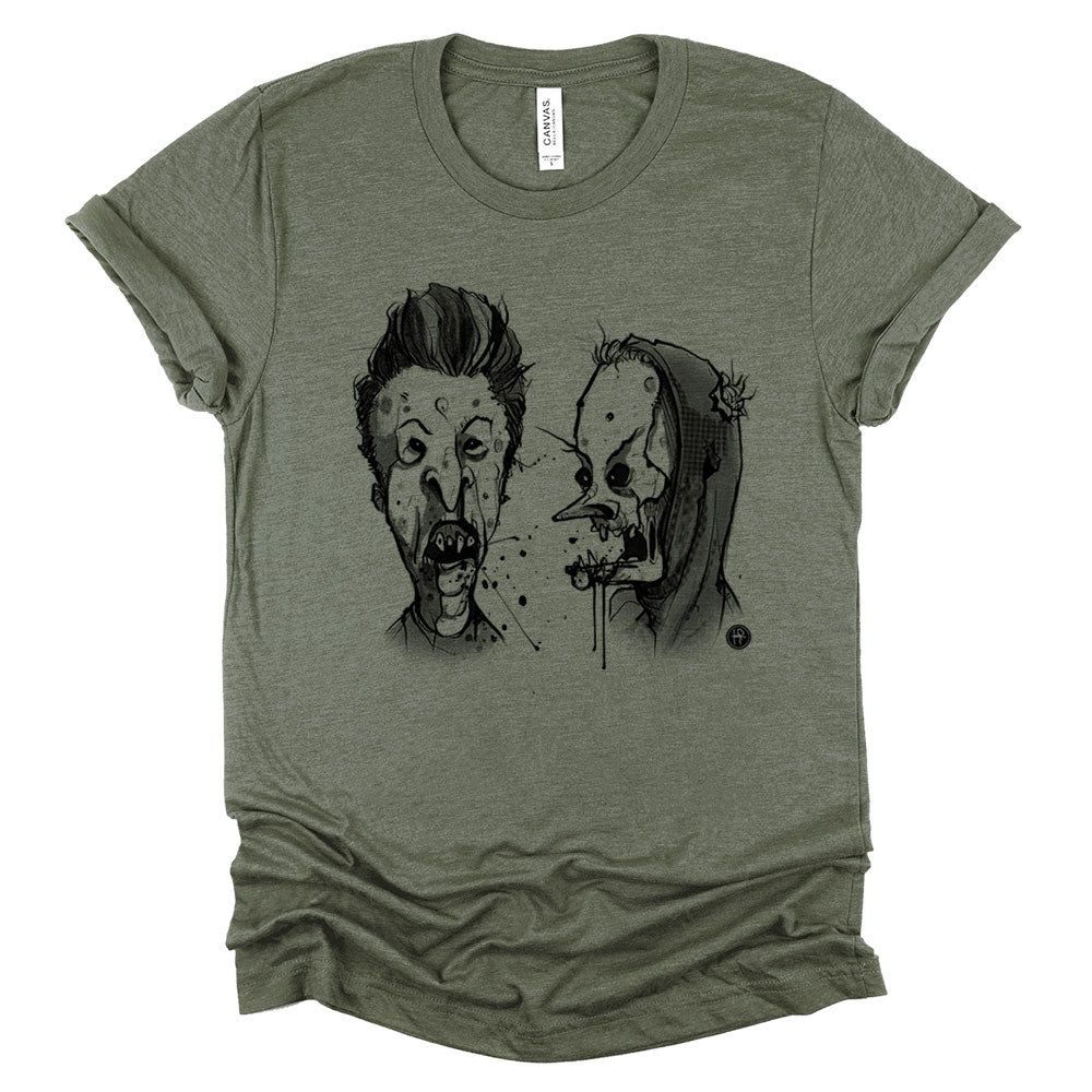 Zombie Beavis & Butthead: Ghoulish Dimwits T-Shirt