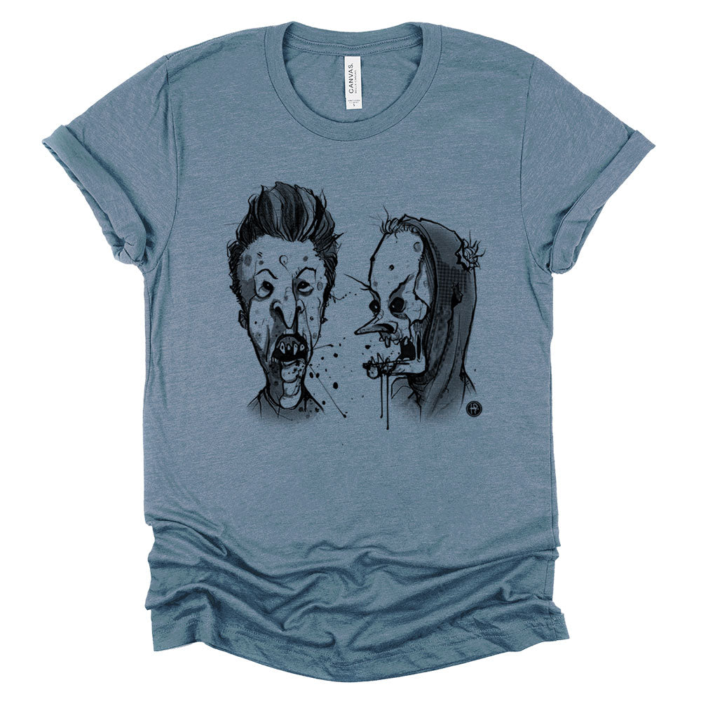 Zombie Beavis & Butthead: Ghoulish Dimwits T-Shirt