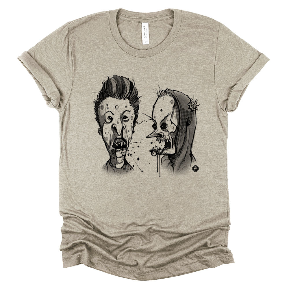 Zombie Beavis & Butthead: Ghoulish Dimwits T-Shirt