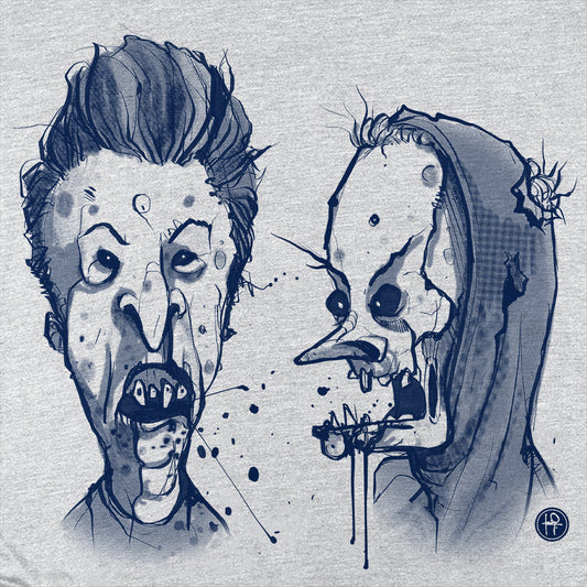Zombie Beavis & Butthead: Ghoulish Dimwits T-Shirt