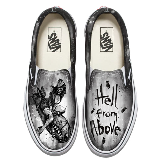 Bomber Girl Vans Slip ons