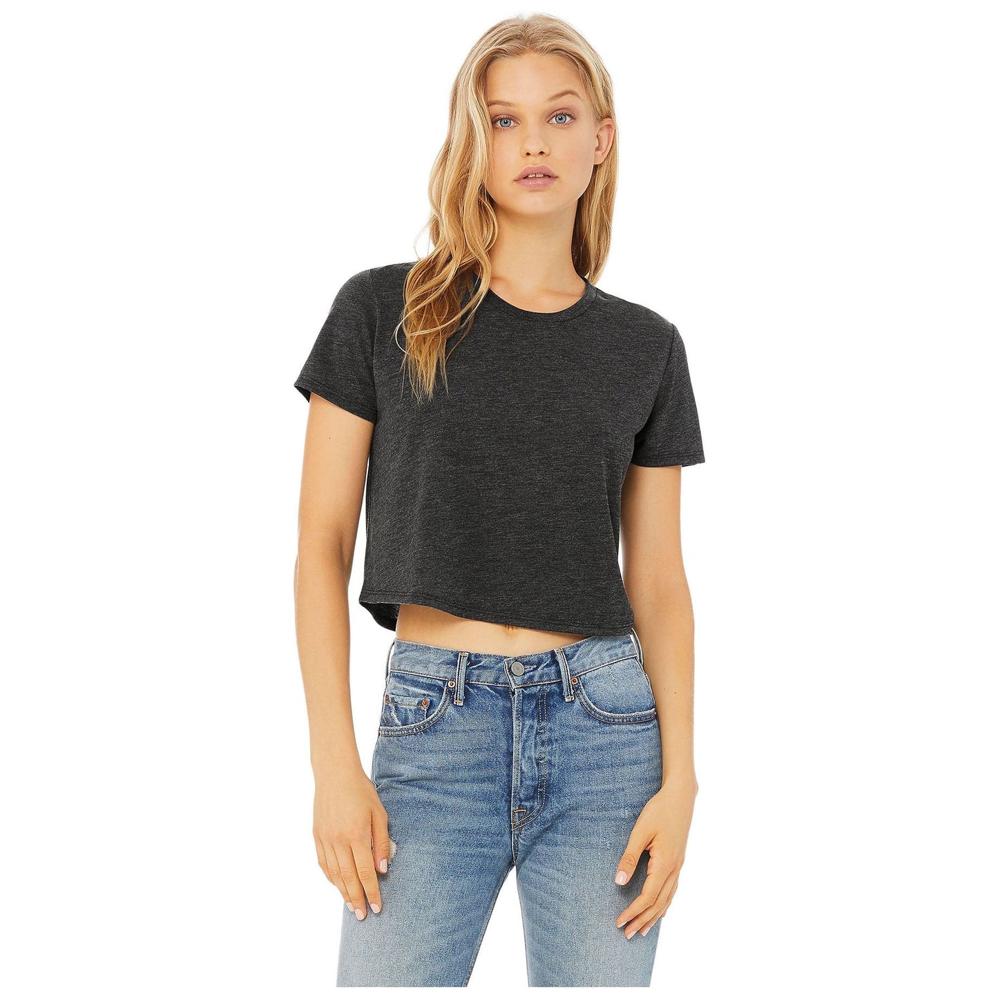 Custom Women's Cropped Flowy T-shirt (8882)