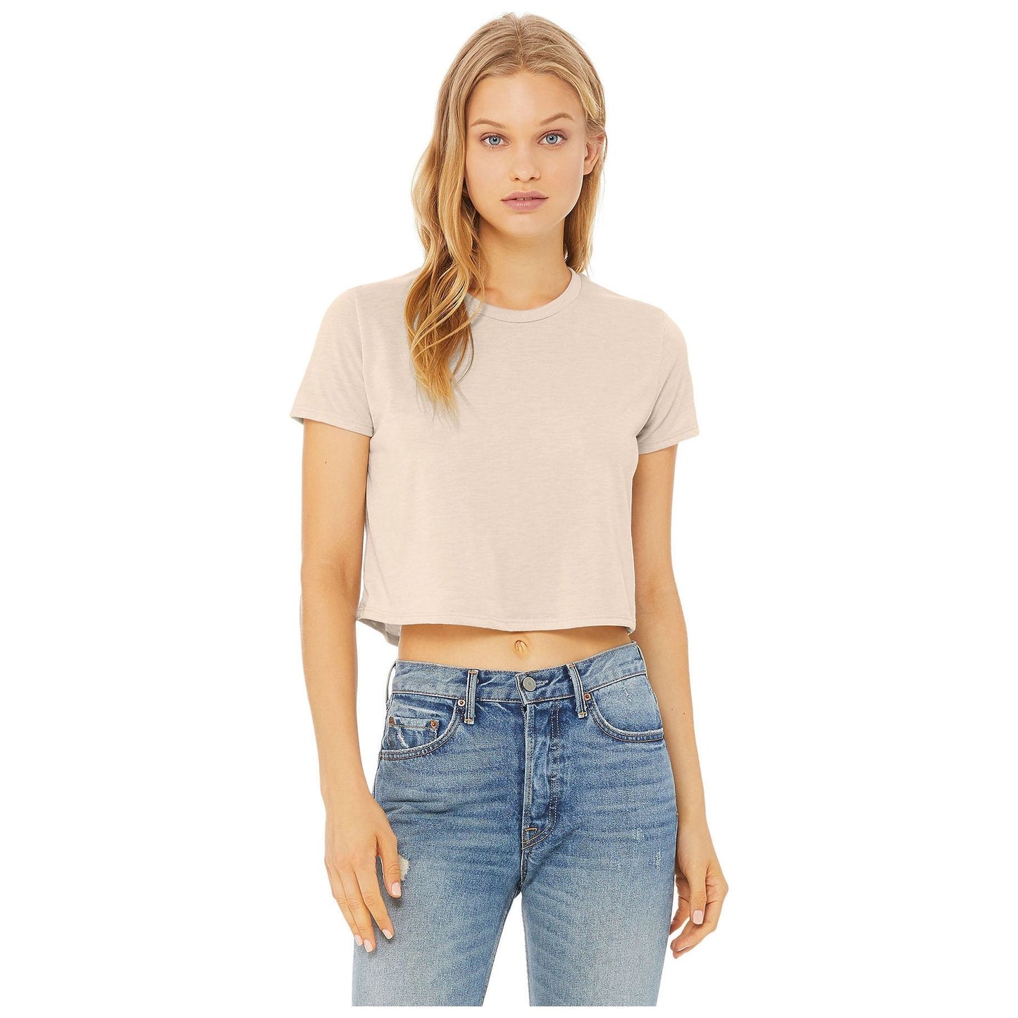 Custom Women's Cropped Flowy T-shirt (8882)