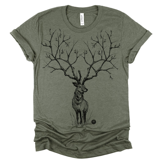 Enchanted Deer: Majestic Tranquility T-Shirt