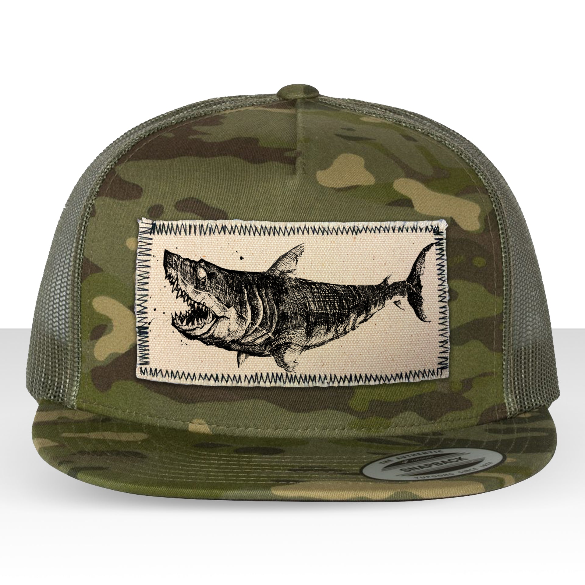 Eerie Shark Trucker Hat – FabCreates
