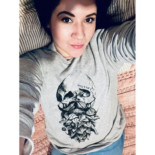 Hop Life Skull Long Sleeve T-Shirt: Crafted for Connoisseurs