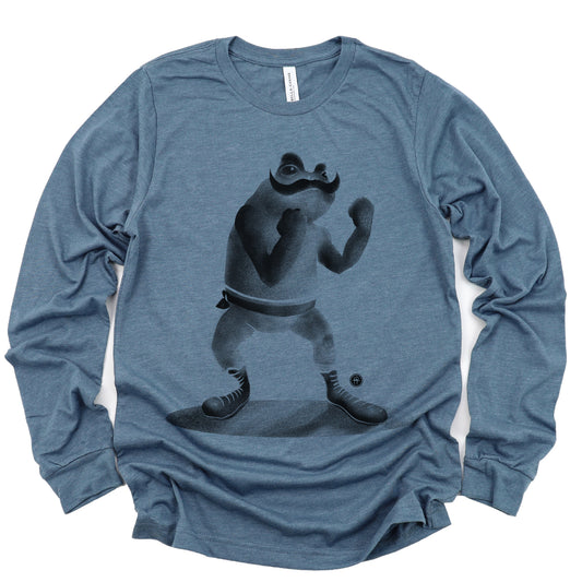 Fighting Frog Long Sleeve T-Shirt: Leap into Action