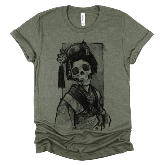 Geisha: Traditional Elegance with a Gritty Twist T-shirt