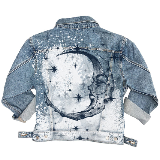 Lonely Moon: A Glimpse of Solitude Levi's Trucker Jacket