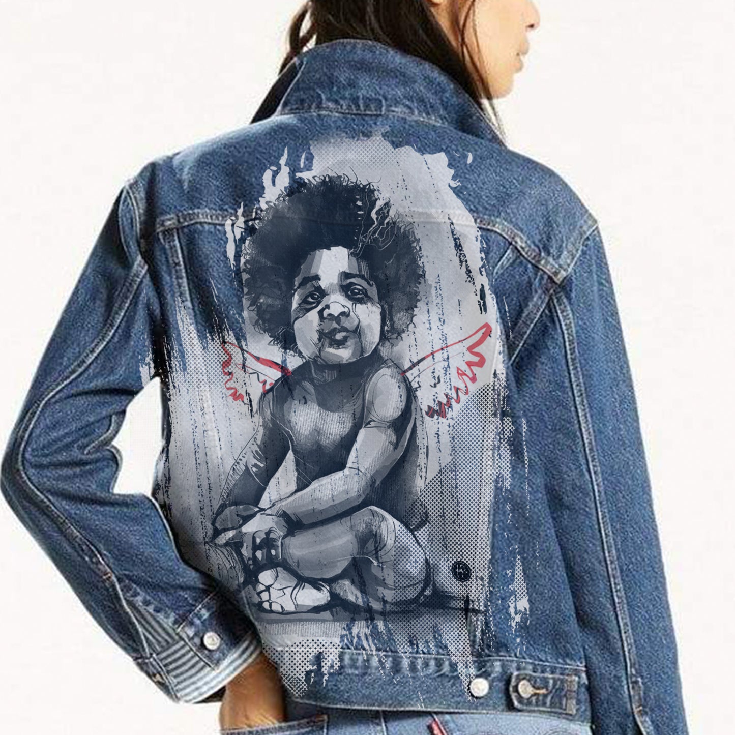 Notorious Baby: Iconic Tribute to Ready to Die Levi's Trucker Jacket