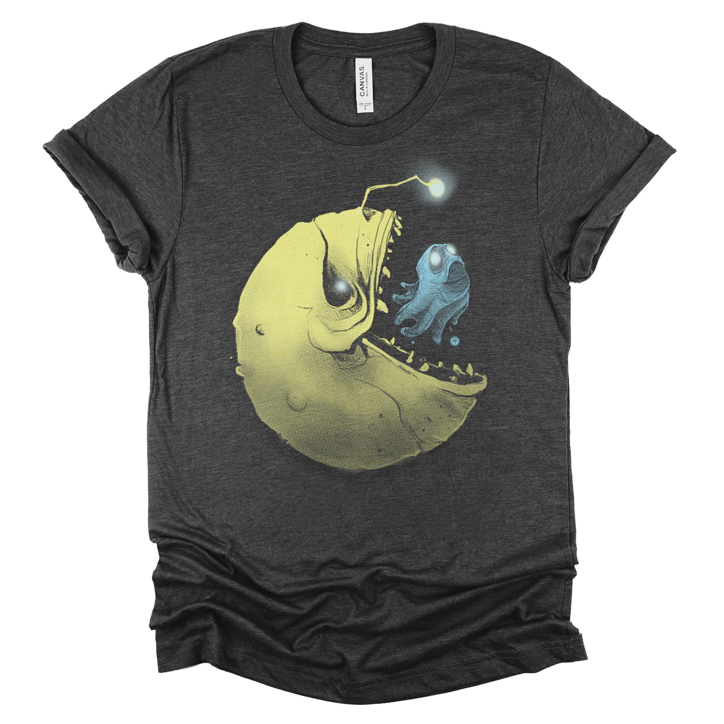 Hungry Pac-Man & Ghost: Deep Sea Predator T-shirt